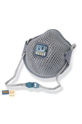 Reusable P2 Rated Mesh Respirator With Valve and Active Carbon Filter